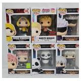 (6) Funko Pop Animation Series Figures (MIB)