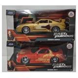 (2) Jada 1:24 Die Cast Fast & Furious Cars (MIB)