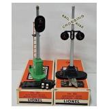 Train - (2) Post War Lionel  O-Gauge Train Signals