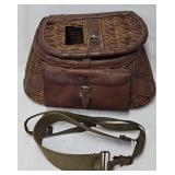 Vintage Fishing Creel, Made in British Hong Kong