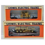 Train - (2) Lionel O-Gauge Flat Cars w/Loads