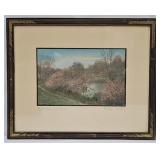 c1910's Wallace Nutting Hand Colored Photograph