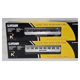 Train-  K-Line O-Gauge 2-Pcs PPR Passenger Car Set