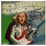Rick Derringer Autographed LP Record