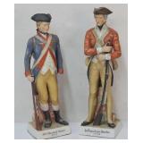 (2) 13' Ceramic Revolutionary War Figurines