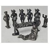 (10) John Wright Cast Iron Military Figures