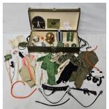 1960's GI Joe Foot Locker w/Clothing & Accessories