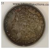 Coin - 1891CC Morgan Silver Dollar