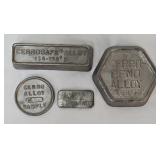 4 Lbs Cerrosafe Ingots