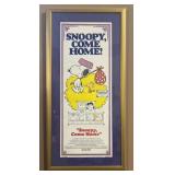 1972 'Snoopy Come Home' Insert Movie Poster