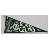 1981 Boston Celtics NBA Championship Pennant