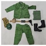 Vintage G.I. Joe Action Team Green Beret Uniform