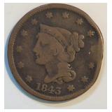 Coin - 1843 Large Cent
