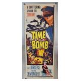 1961 'Time Bomb' Insert Movie Poster