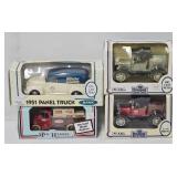 (4) Asst Die Cast Automobile Coin Banks (MIB)