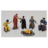 Train - 1990 TTOS Hobos & Campfire Figure Set