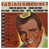 Fabian Autographed Greatest Hits LP Record