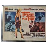 1961 'Twenty Plus Two' Half Sheet Movie Poster