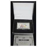 Kobe Bryant USA Olympic Silver Plated Bar