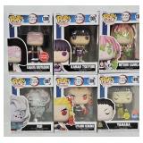 (6) Funko Pop 'Demon Slayer' Figures (MIB)