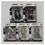 Set (5) Magic the Gathering 6 1/2' Action Figures