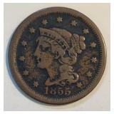 Coin - 1855 'Upright 5' Large Cent