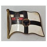 Military - WWI German Navy Enamel Battle Flag Pin