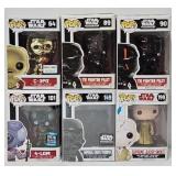 (6) Funko Pop! Star Wars Figures (MIB)