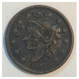 Coin - 1837 Large Cent
