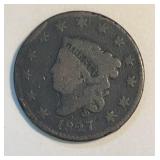 Coin - 1827 Large Cent