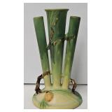 Roseville 113-8' Art Pottery Pine Cone Triple Vase