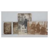 3 WWI Era Photo Postcards of Soldiers w/Dogs