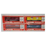 Train - (4) Lionel O-Gauge Freight Cars (MIB)