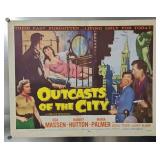 '58 'Outcasts of the City' Half Sheet Movie Poster