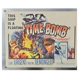 1961 'Time Bomb' Half Sheet Movie Poster