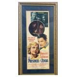 1937 'Prisoner of Zenda' Insert Movie Poster