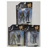 (3) 1998 McFarlane The X Files Action Figures