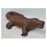 Vintage 22' Chinese Woven Rattan/Bamboo Alligator