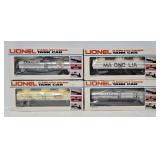 Train-(4) c1970's-80's Lionel O-Gauge Tank Cars