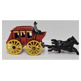11 1/2' Cast Iron Toy Stagecoach
