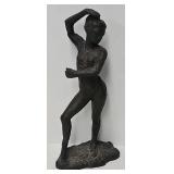Decorative 19' Sculpture Nude Female Dancer