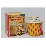 c1950's Alps Japan Mechanical Peek a Boo Kitten