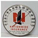 Vintage 12' Dia. Nationwide Insurance Thermometer