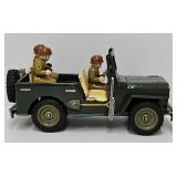 c1950s-60s Japan Tin Litho Friction Military Jeep