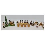 German Erzgebirge Hand Carved Wooden Figures