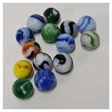 (13) 5/8' Antique Machine Made Marbles