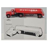 1st Gear 1:34 Die Cast Mobil Gas Tractor Trailer