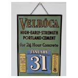 Velroca Portland Cement Company Perpetual Calendar