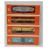 Train - (4) Lionel O-Gauge Box Cars (MIB)