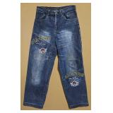 Pr Used Akademiks 101 Baggy Straight Leg Jeans